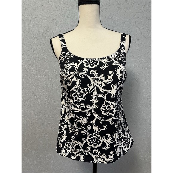 Lands End Size 10 Tankini Swimsuit Top G18 - Picture 1 of 8